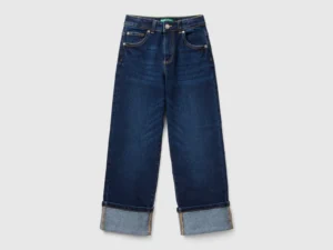 Jean stretch avec revers