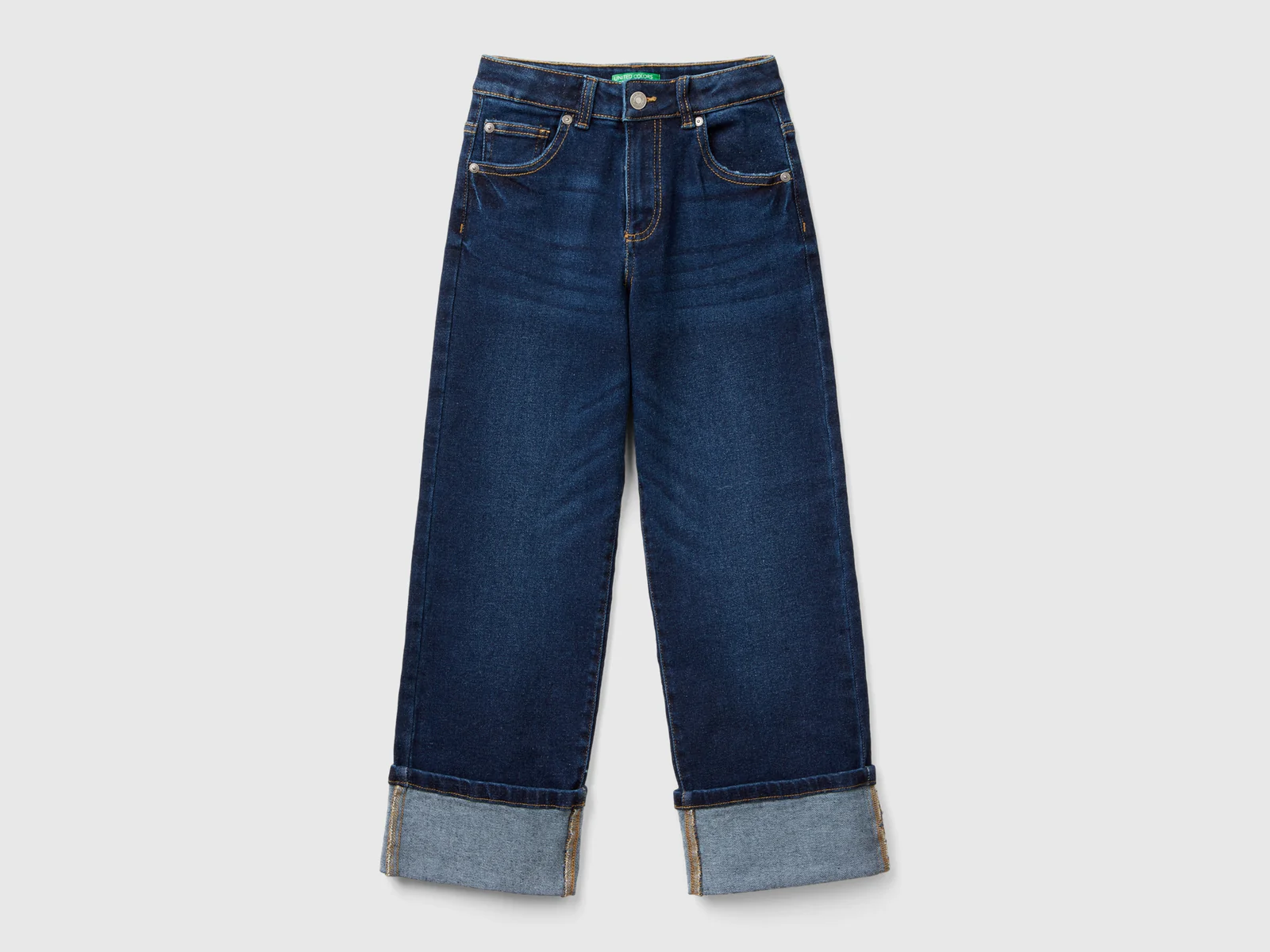 Jean stretch avec revers